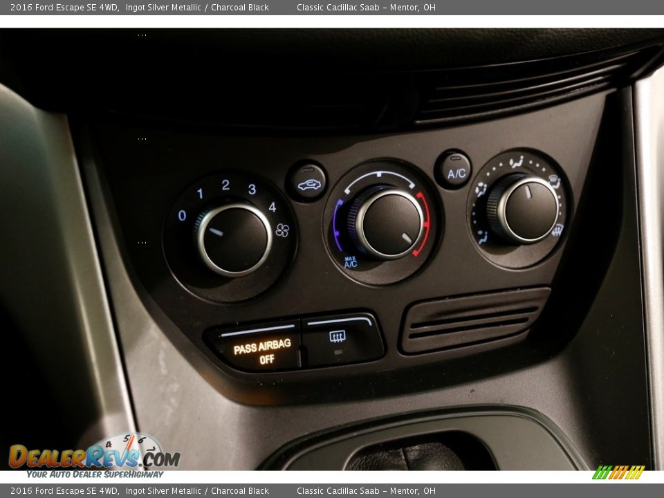 2016 Ford Escape SE 4WD Ingot Silver Metallic / Charcoal Black Photo #17