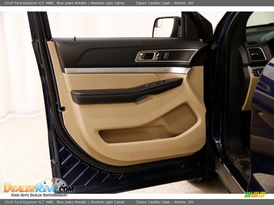 2016 Ford Explorer XLT 4WD Blue Jeans Metallic / Medium Light Camel Photo #4