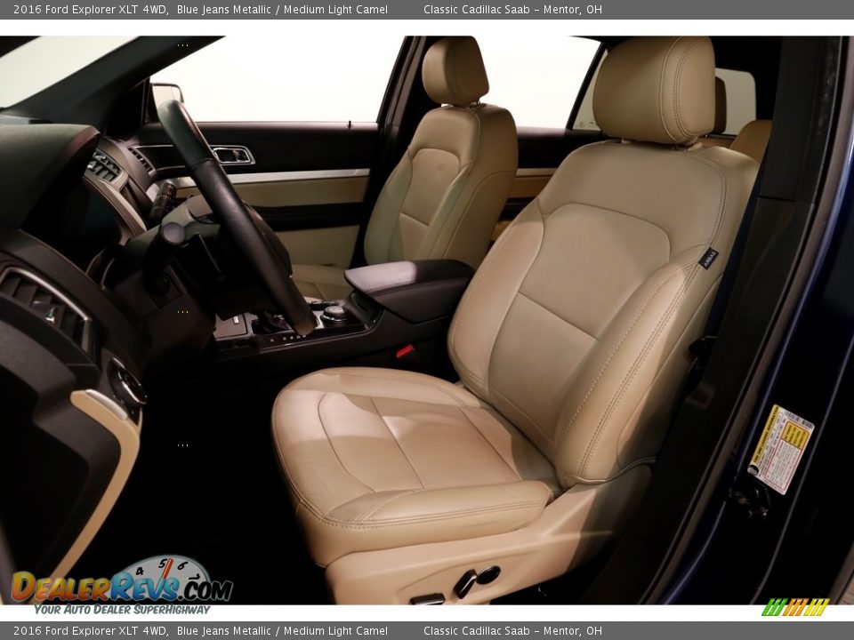 2016 Ford Explorer XLT 4WD Blue Jeans Metallic / Medium Light Camel Photo #5