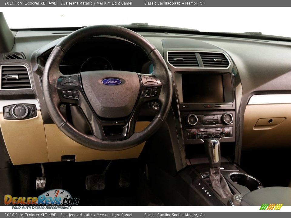 2016 Ford Explorer XLT 4WD Blue Jeans Metallic / Medium Light Camel Photo #6