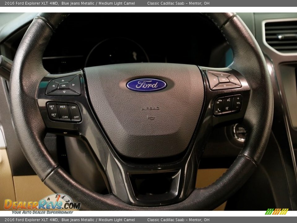 2016 Ford Explorer XLT 4WD Blue Jeans Metallic / Medium Light Camel Photo #7