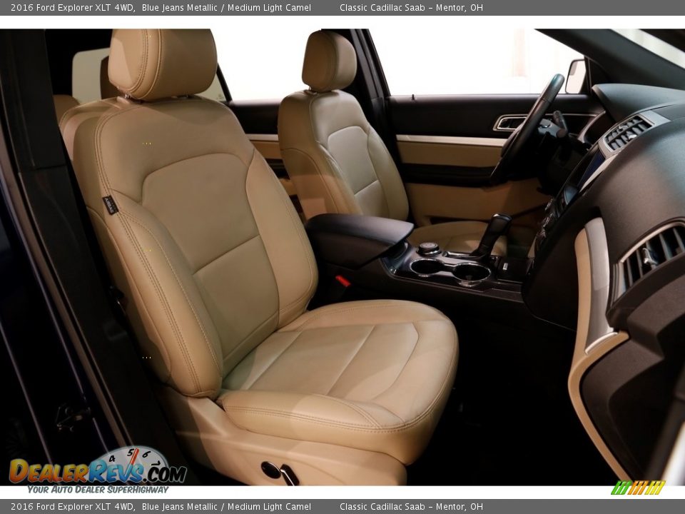 2016 Ford Explorer XLT 4WD Blue Jeans Metallic / Medium Light Camel Photo #18