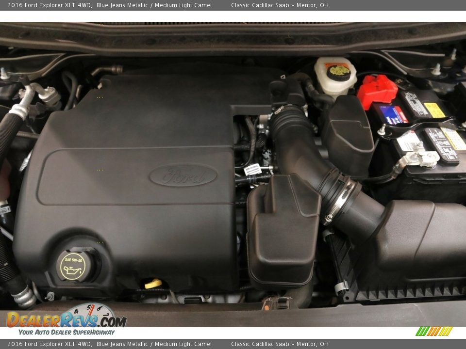 2016 Ford Explorer XLT 4WD Blue Jeans Metallic / Medium Light Camel Photo #23