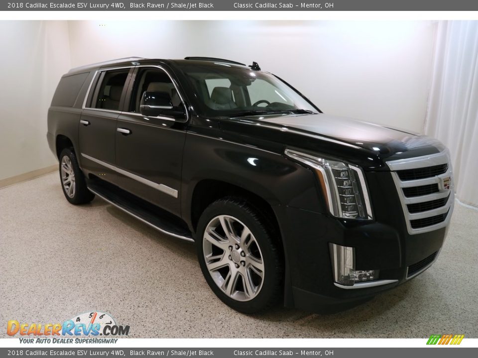 2018 Cadillac Escalade ESV Luxury 4WD Black Raven / Shale/Jet Black Photo #1