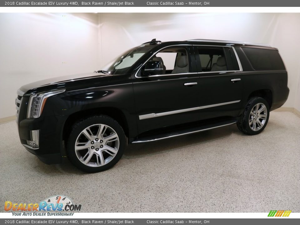 2018 Cadillac Escalade ESV Luxury 4WD Black Raven / Shale/Jet Black Photo #3