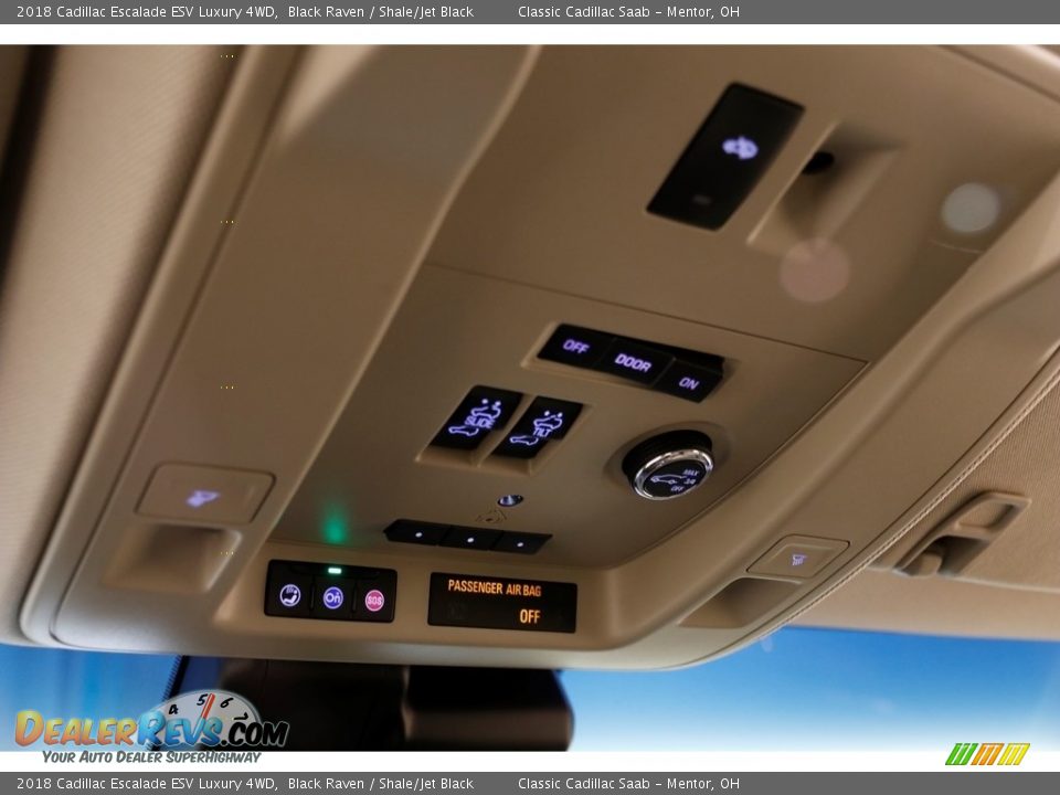 2018 Cadillac Escalade ESV Luxury 4WD Black Raven / Shale/Jet Black Photo #7