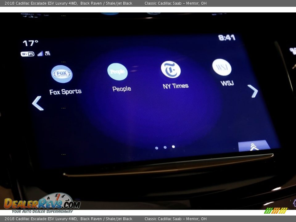 2018 Cadillac Escalade ESV Luxury 4WD Black Raven / Shale/Jet Black Photo #11