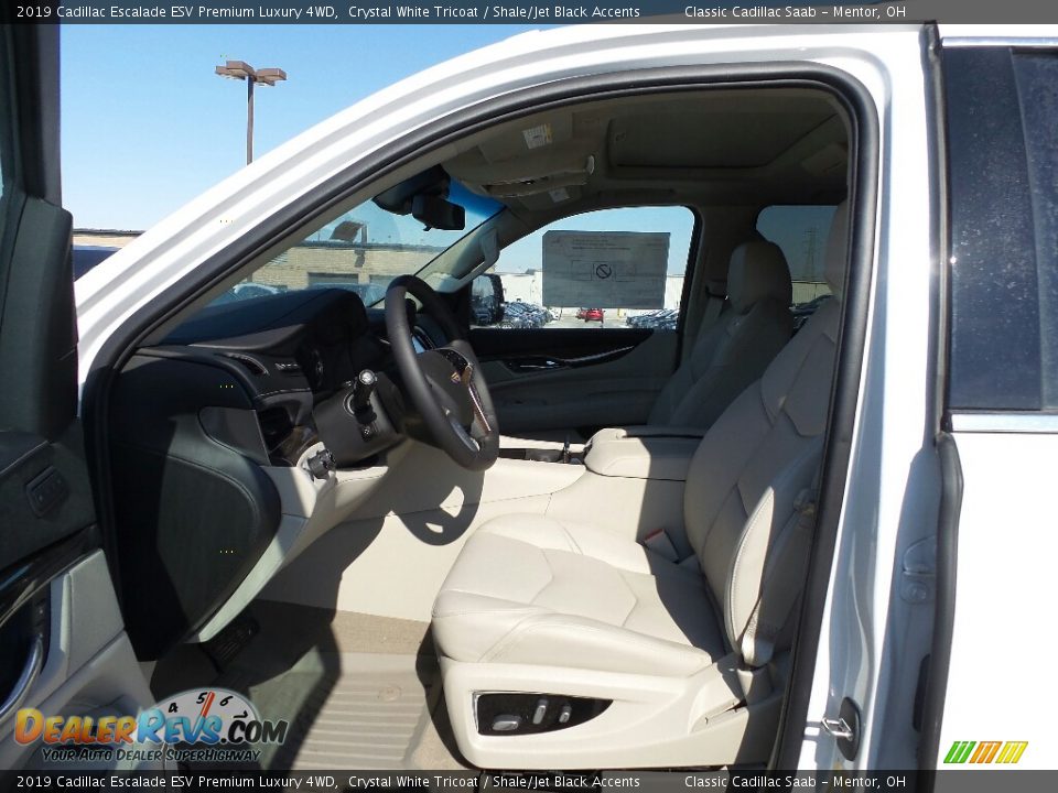 2019 Cadillac Escalade ESV Premium Luxury 4WD Crystal White Tricoat / Shale/Jet Black Accents Photo #3