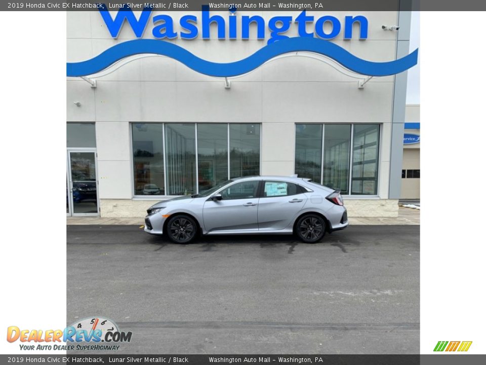 2019 Honda Civic EX Hatchback Lunar Silver Metallic / Black Photo #1