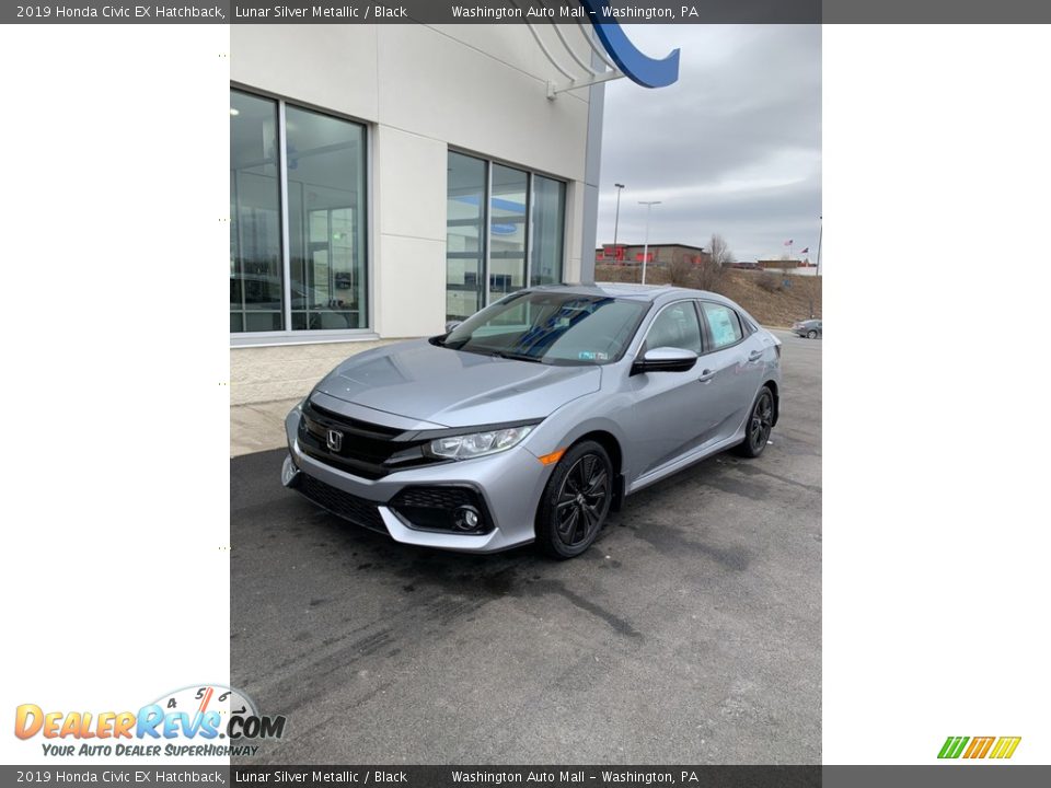 2019 Honda Civic EX Hatchback Lunar Silver Metallic / Black Photo #2