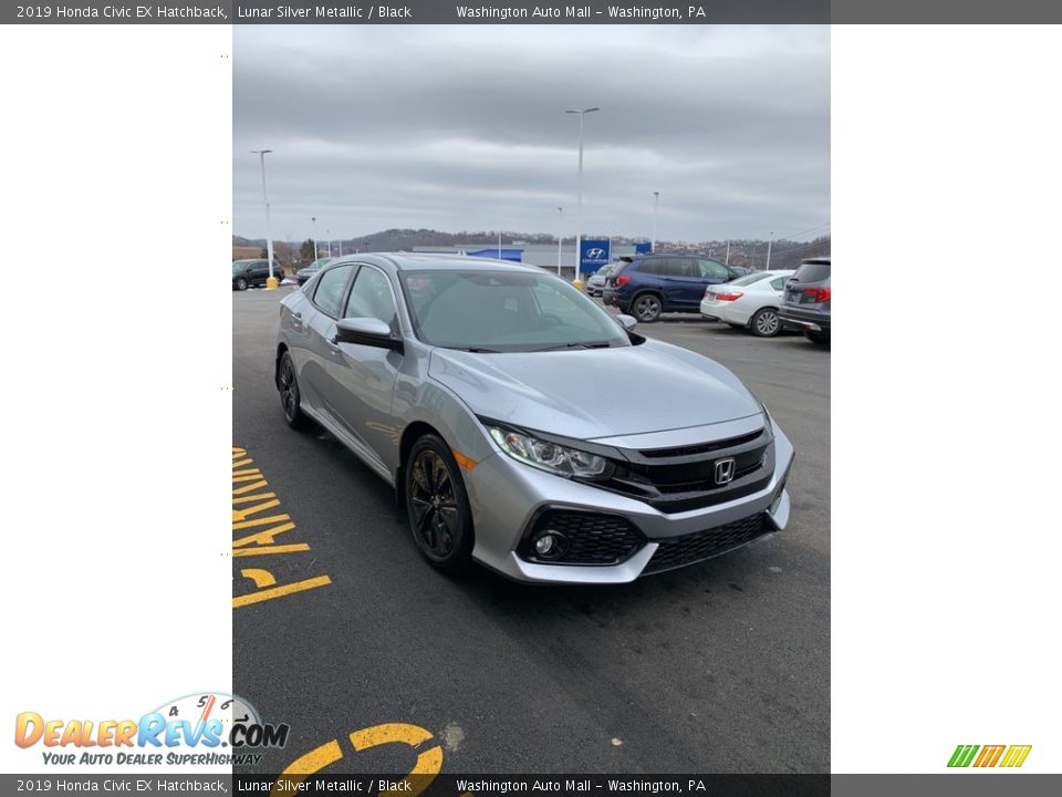 2019 Honda Civic EX Hatchback Lunar Silver Metallic / Black Photo #4