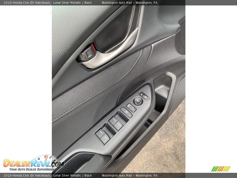 2019 Honda Civic EX Hatchback Lunar Silver Metallic / Black Photo #9