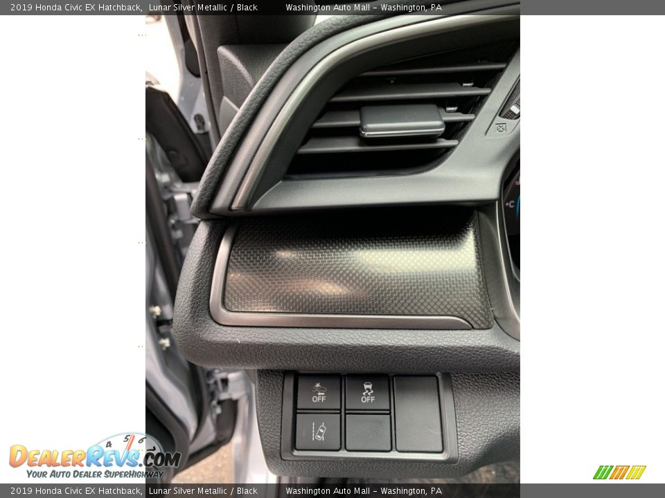 2019 Honda Civic EX Hatchback Lunar Silver Metallic / Black Photo #10