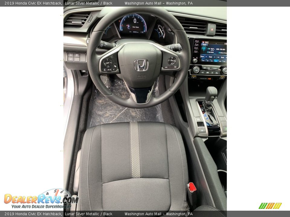 2019 Honda Civic EX Hatchback Lunar Silver Metallic / Black Photo #11