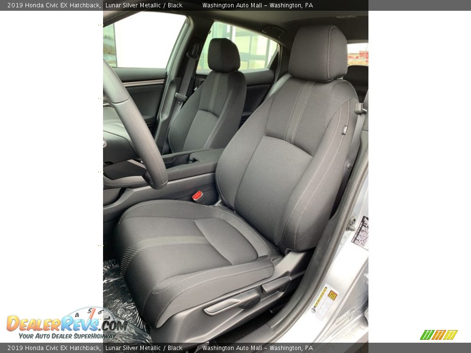 2019 Honda Civic EX Hatchback Lunar Silver Metallic / Black Photo #12