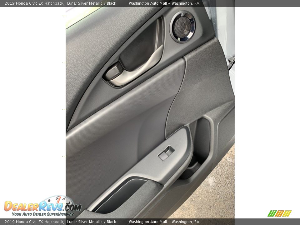2019 Honda Civic EX Hatchback Lunar Silver Metallic / Black Photo #17
