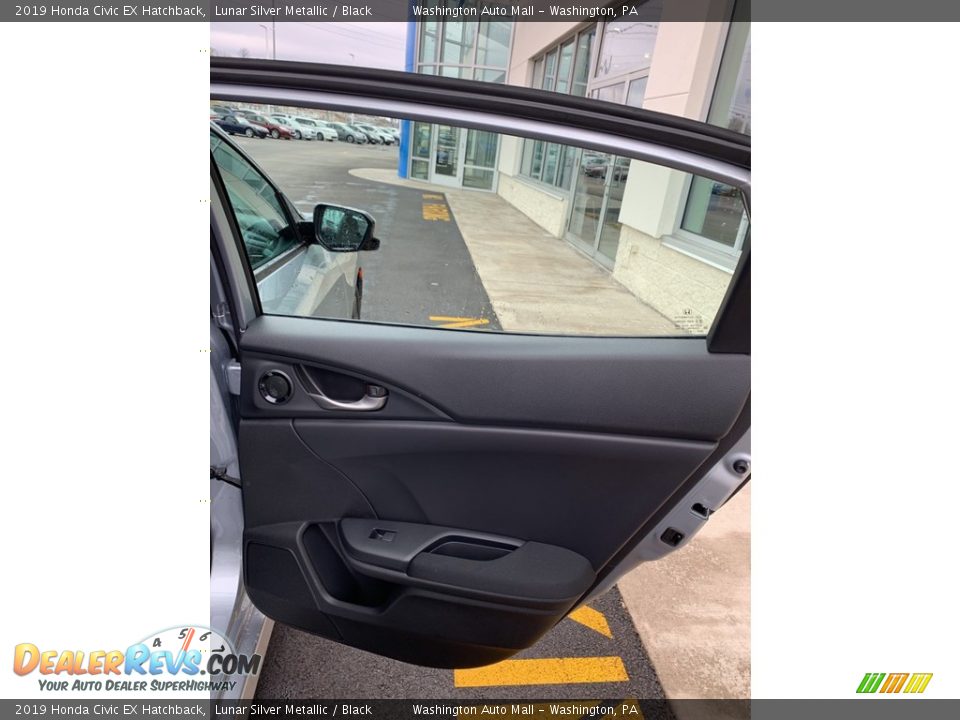 2019 Honda Civic EX Hatchback Lunar Silver Metallic / Black Photo #22