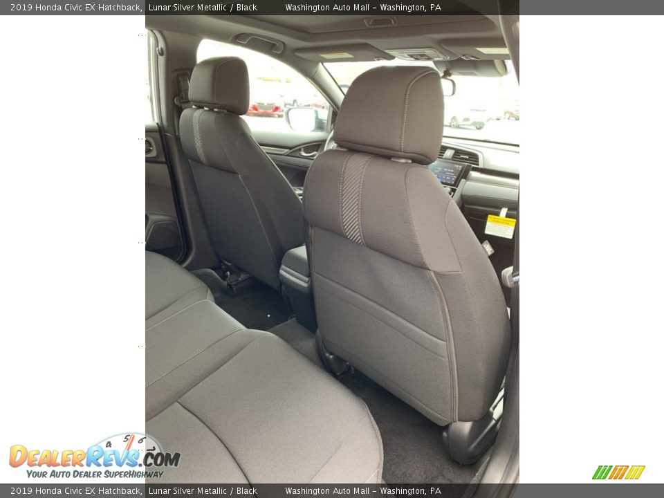 2019 Honda Civic EX Hatchback Lunar Silver Metallic / Black Photo #24