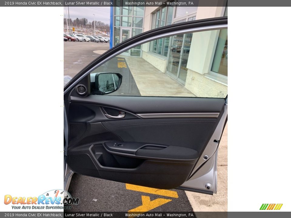 2019 Honda Civic EX Hatchback Lunar Silver Metallic / Black Photo #25