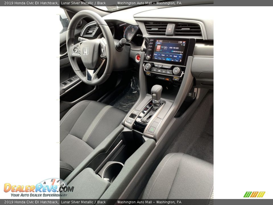 2019 Honda Civic EX Hatchback Lunar Silver Metallic / Black Photo #27