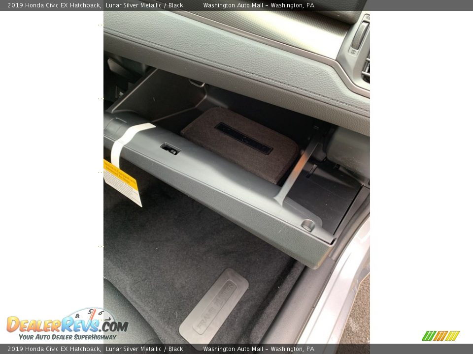 2019 Honda Civic EX Hatchback Lunar Silver Metallic / Black Photo #28