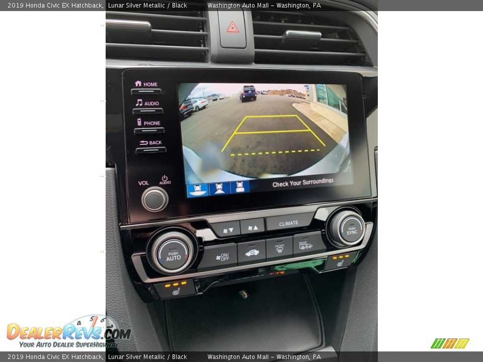 2019 Honda Civic EX Hatchback Lunar Silver Metallic / Black Photo #33