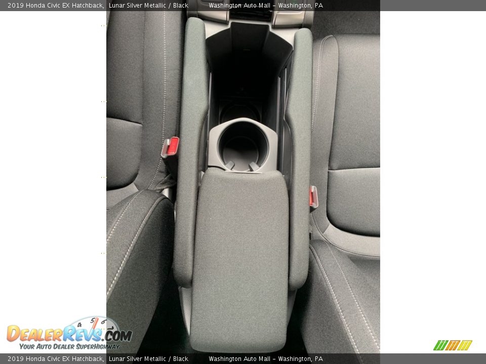 2019 Honda Civic EX Hatchback Lunar Silver Metallic / Black Photo #35
