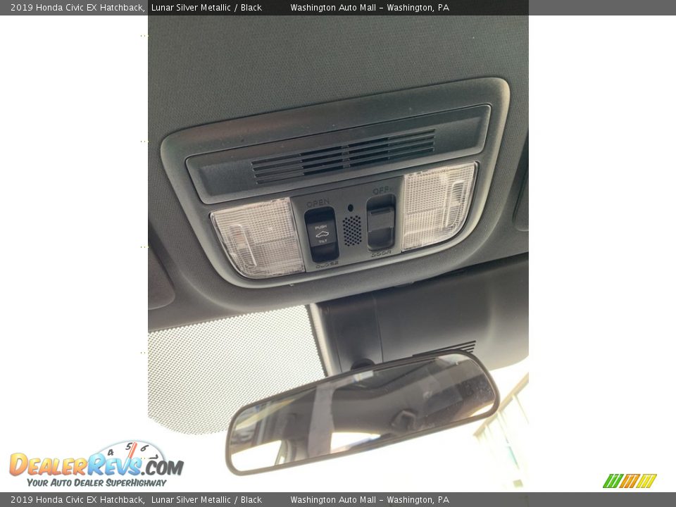 2019 Honda Civic EX Hatchback Lunar Silver Metallic / Black Photo #36