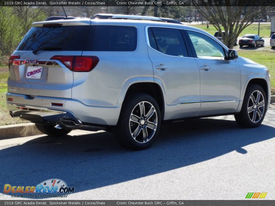 2019 GMC Acadia Denali Quicksilver Metallic / Cocoa/Shale Photo #3