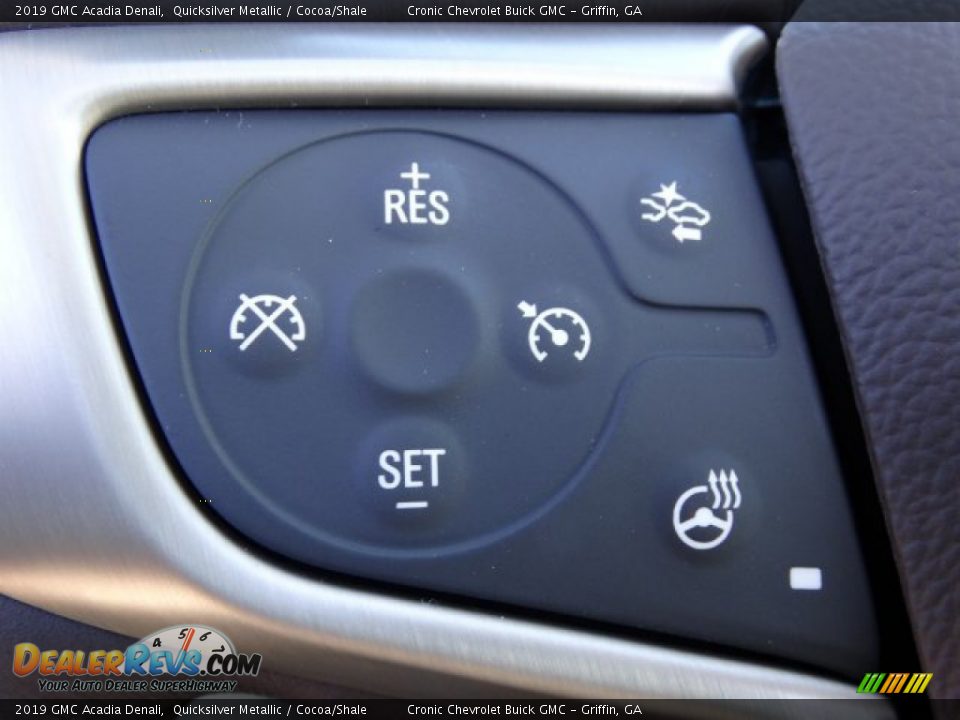 2019 GMC Acadia Denali Quicksilver Metallic / Cocoa/Shale Photo #16