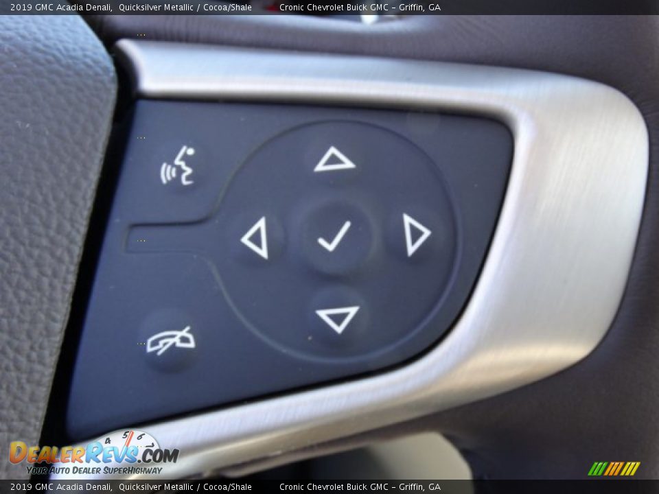 2019 GMC Acadia Denali Quicksilver Metallic / Cocoa/Shale Photo #18
