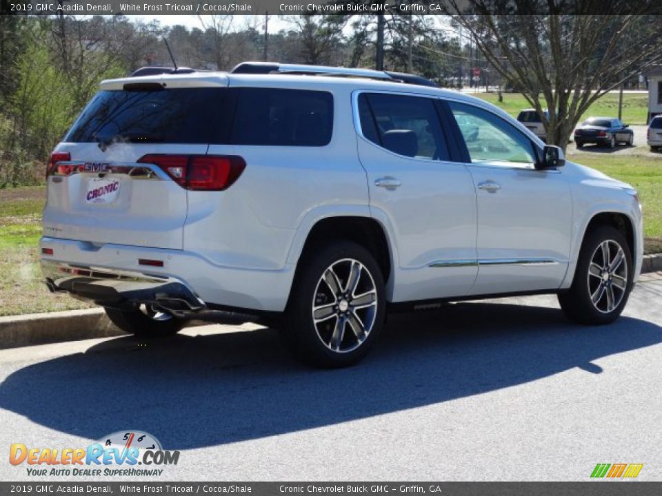 2019 GMC Acadia Denali White Frost Tricoat / Cocoa/Shale Photo #3