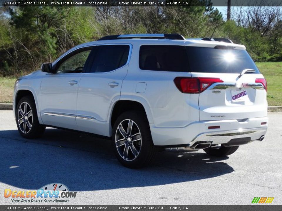 2019 GMC Acadia Denali White Frost Tricoat / Cocoa/Shale Photo #5