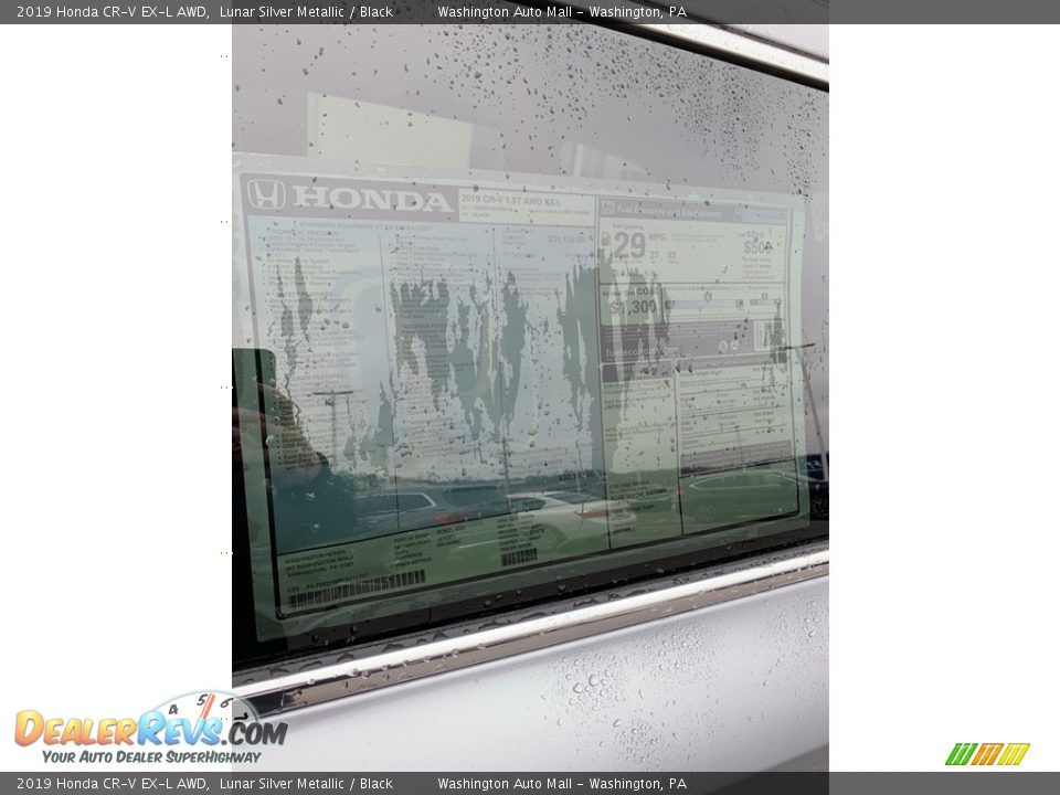 2019 Honda CR-V EX-L AWD Lunar Silver Metallic / Black Photo #15