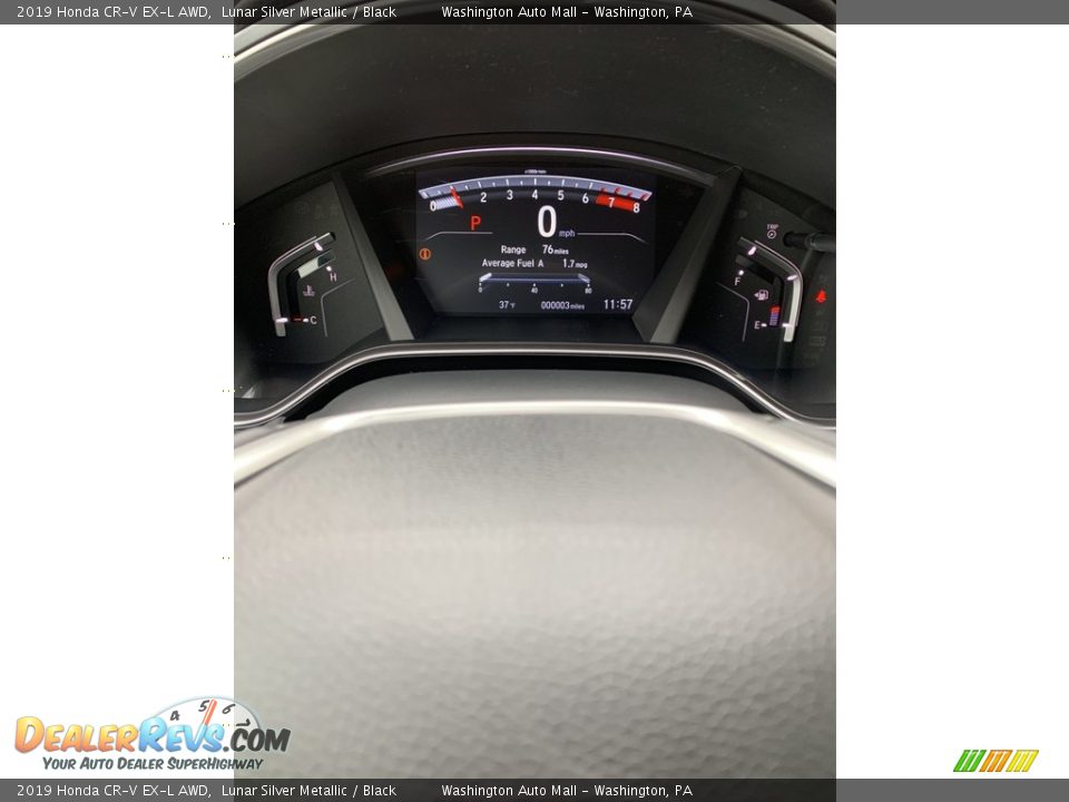 2019 Honda CR-V EX-L AWD Lunar Silver Metallic / Black Photo #34