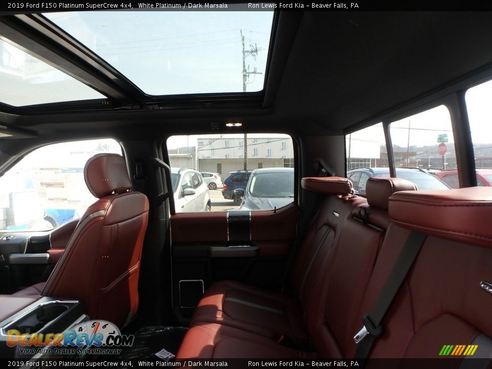 2019 Ford F150 Platinum SuperCrew 4x4 White Platinum / Dark Marsala Photo #11