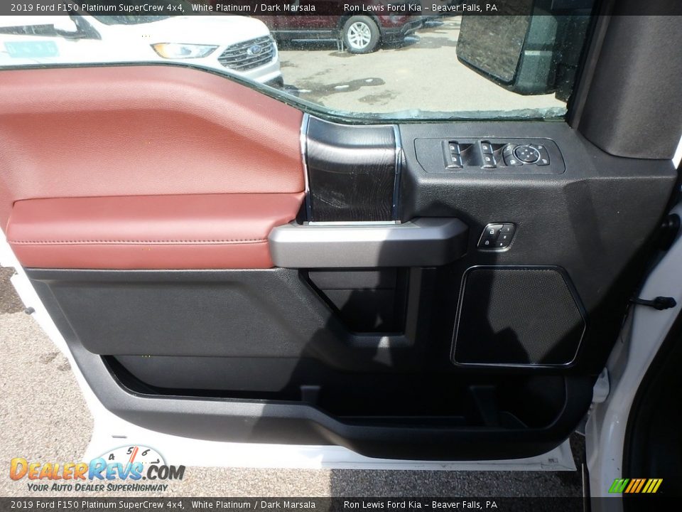 2019 Ford F150 Platinum SuperCrew 4x4 White Platinum / Dark Marsala Photo #13
