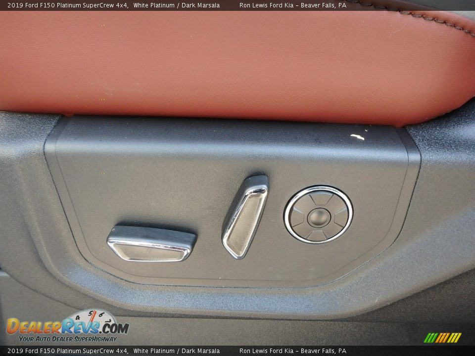 2019 Ford F150 Platinum SuperCrew 4x4 White Platinum / Dark Marsala Photo #15