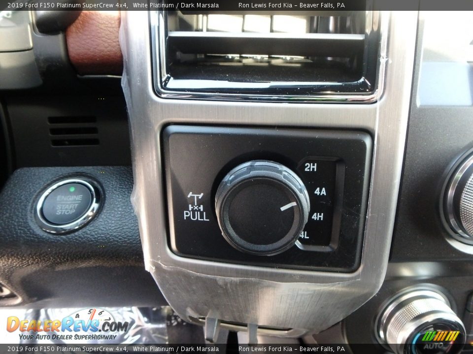 2019 Ford F150 Platinum SuperCrew 4x4 White Platinum / Dark Marsala Photo #17