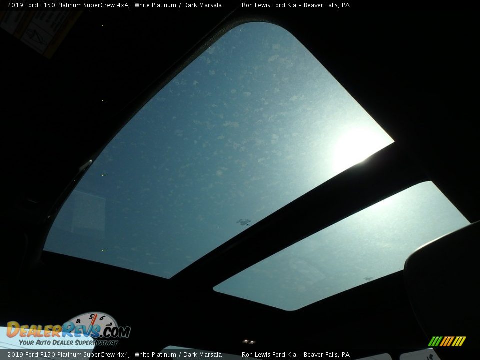 2019 Ford F150 Platinum SuperCrew 4x4 White Platinum / Dark Marsala Photo #20