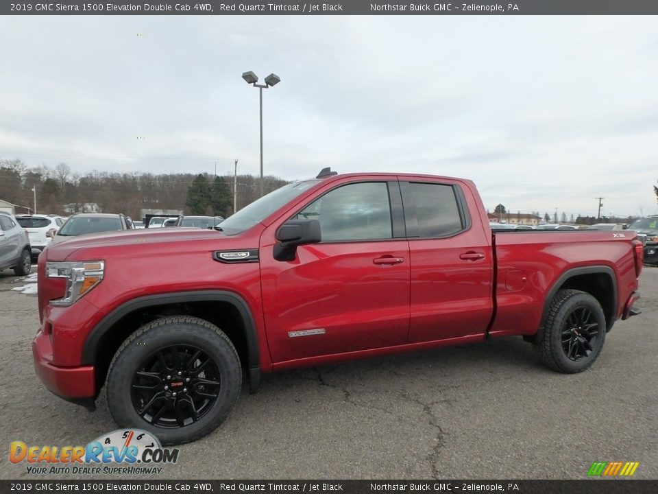 Front 3/4 View of 2019 GMC Sierra 1500 Elevation Double Cab 4WD Photo #1
