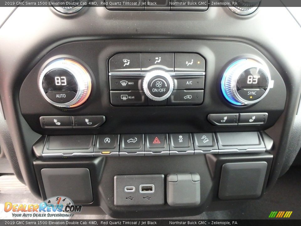 Controls of 2019 GMC Sierra 1500 Elevation Double Cab 4WD Photo #19