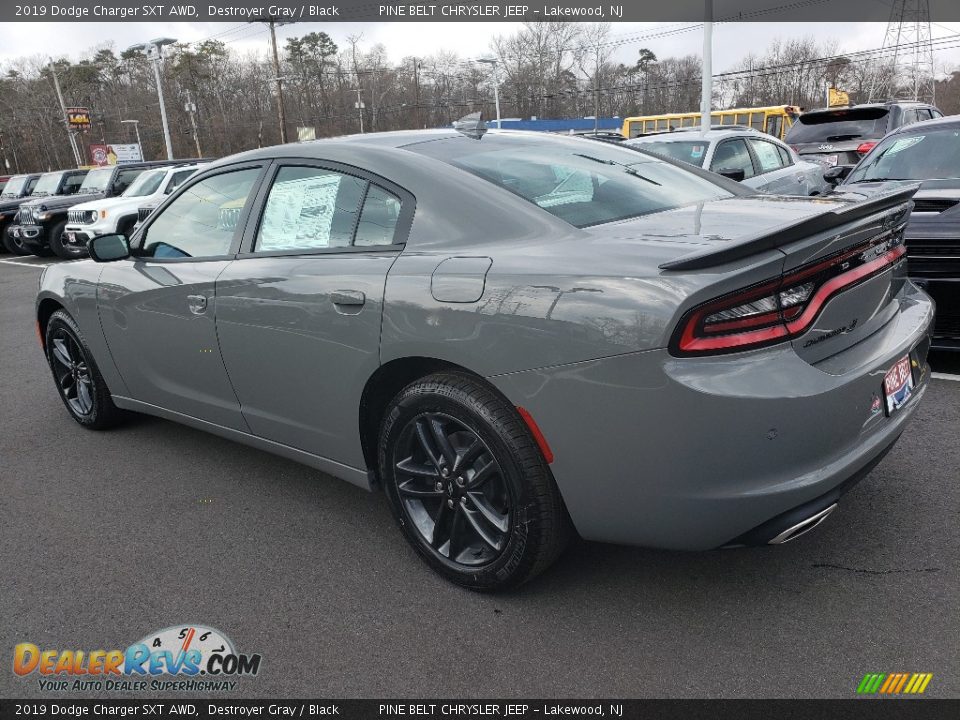 2019 Dodge Charger SXT AWD Destroyer Gray / Black Photo #4