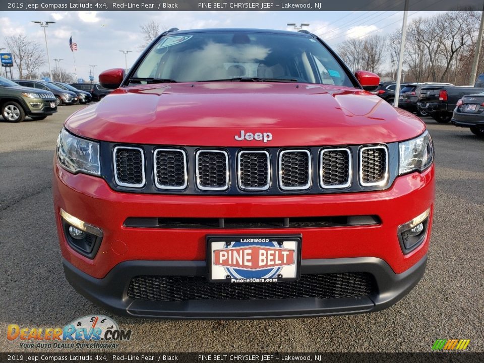 2019 Jeep Compass Latitude 4x4 Red-Line Pearl / Black Photo #2