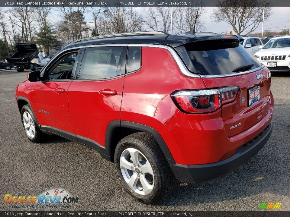 2019 Jeep Compass Latitude 4x4 Red-Line Pearl / Black Photo #4