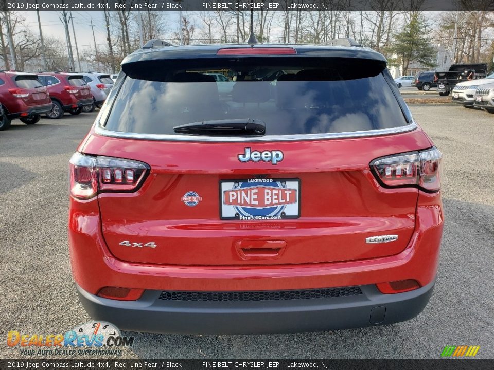 2019 Jeep Compass Latitude 4x4 Red-Line Pearl / Black Photo #5