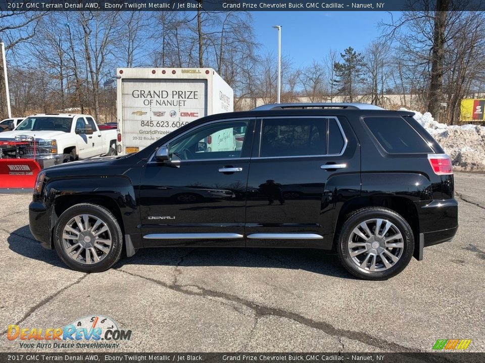 2017 GMC Terrain Denali AWD Ebony Twilight Metallic / Jet Black Photo #6