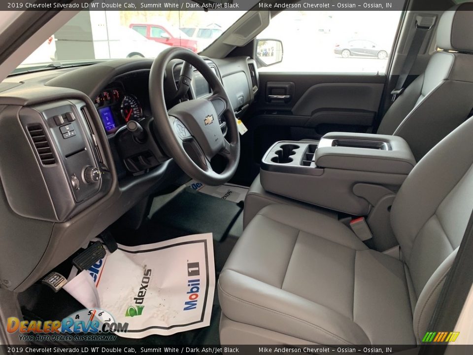 2019 Chevrolet Silverado LD WT Double Cab Summit White / Dark Ash/Jet Black Photo #9