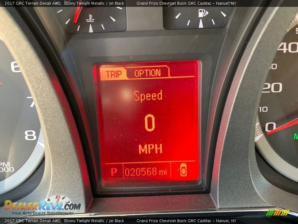 2017 GMC Terrain Denali AWD Ebony Twilight Metallic / Jet Black Photo #16