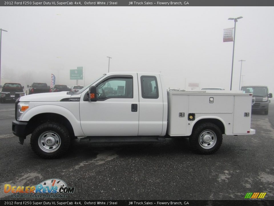 2012 Ford F250 Super Duty XL SuperCab 4x4 Oxford White / Steel Photo #2